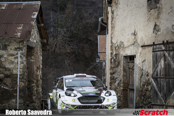 Bouffier con el Ford Fiesta WRC en Monte-Carlo