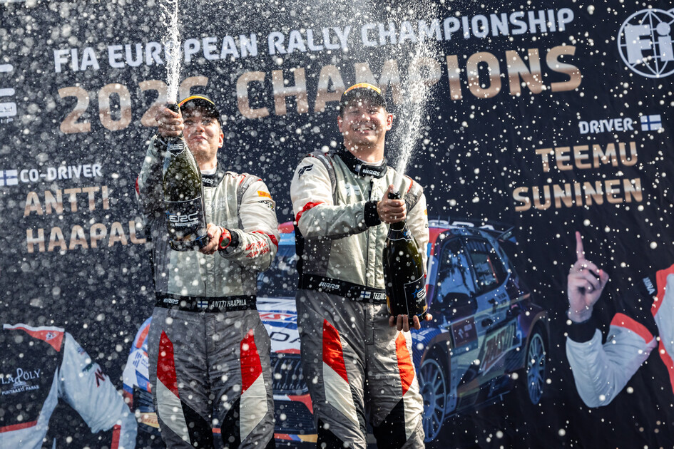 Teemu Suninen, velocidad y regularidad para proclamarse campeón del ERC 2026