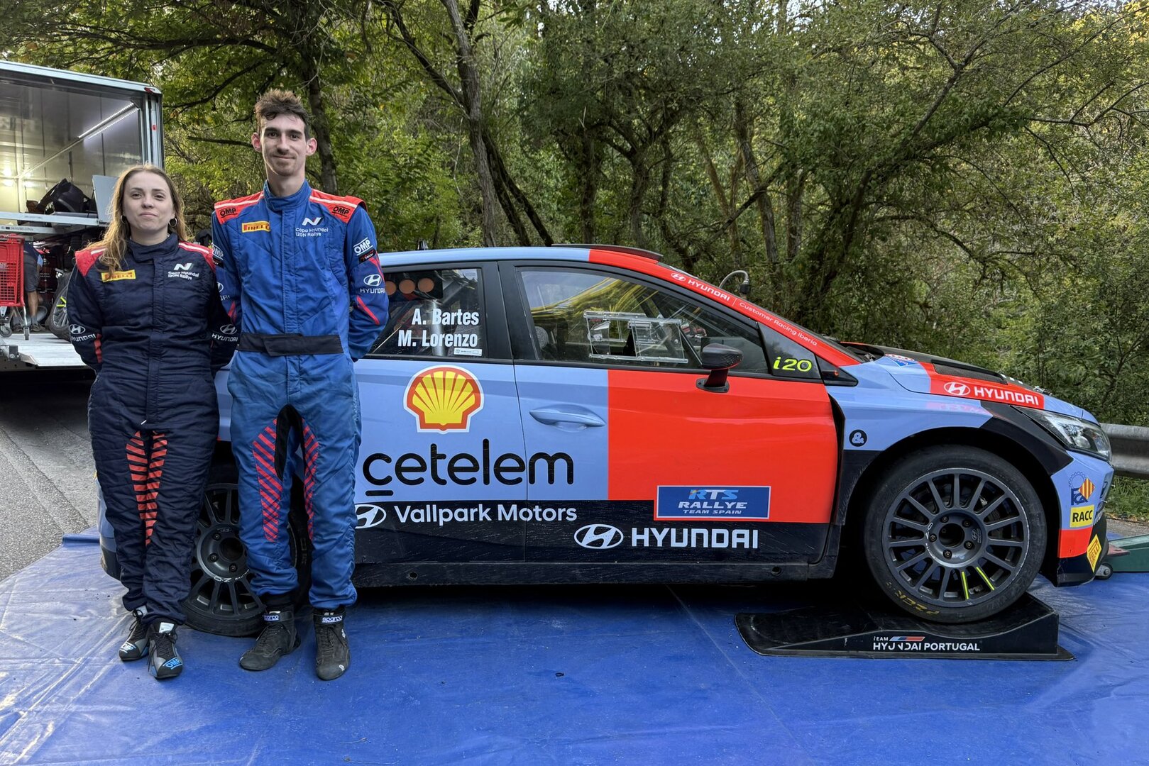 Arnau Bartés debuta junto al Rallye Team Spain y Hyundai España en Llanes