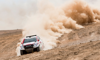 Al-Attiyah vence a Peterhansel en un mano a mano en la etapa 4 del Dakar 2019