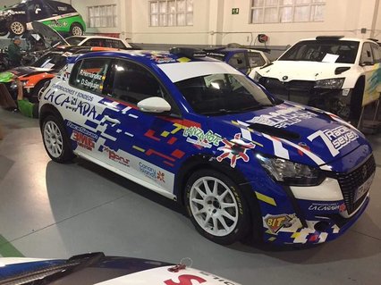 Así luce el Peugeot 208 Rally4 de Raúl Hernández para el Islas Canarias