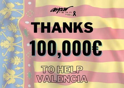 Aspar reúne 100,000&euro; para su donación por la Dana