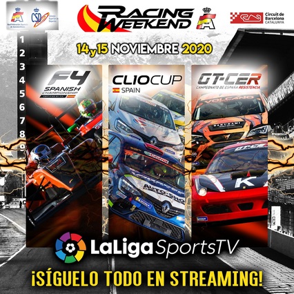 Broche de oro para el Racing Weekend en el Circuit de Barcelona-Catalunya