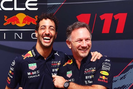 Christian Horner admite que en Red Bull Racing no contemplan que Daniel Ricciardo sea uno de sus pilotos titulares