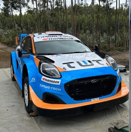 Colores del Ford Puma Rally1 de Diogo Salvi y Axel Coronado para este Rally de Portugal 2025