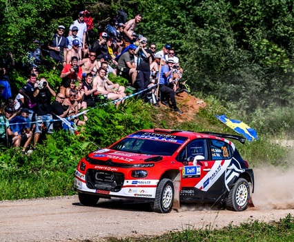 Diego Ruiloba, único Citroën en los puestos de puntos del Rally de Estonia en WRC2