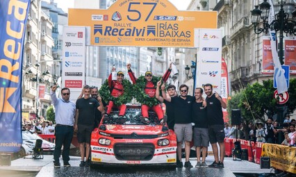 Diego Ruiloba y Ángel Vela ganan el Rally Rías Baixas