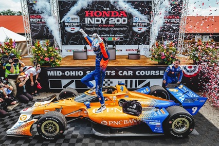 Dixon se anota la victoria en Mid-Ohio tras un inusual error de Palou