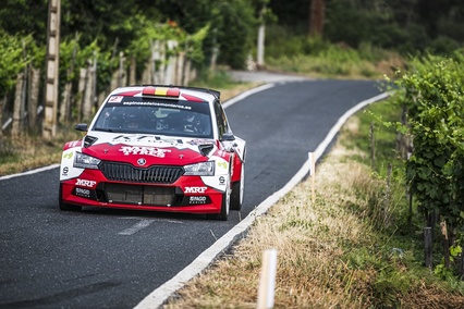 Efrén Llarena, en el Rallye Blendio Cristian López de la CERA