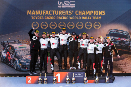 Elfyn Evans vence en Japón y corona a Toyota en casa
