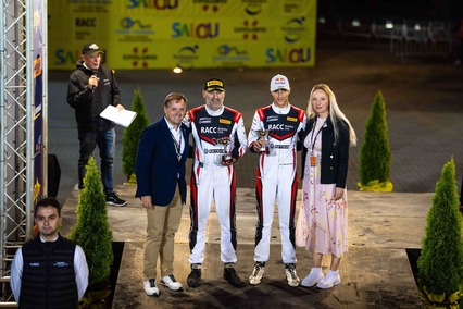 Gil Membrado, en el podio de su primer RallyRACC Catalunya – Costa Daurada