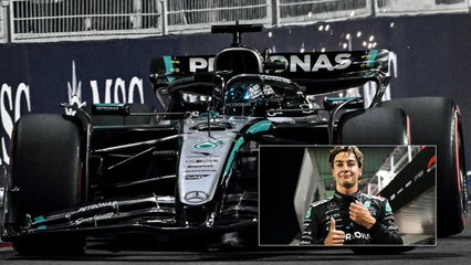 GP Singapur: Russell se la juega con los muros para conseguir una pole colosal