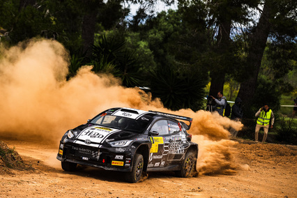 Gran ritmo de Diego Domínguez y Rogelio Peñate en su debut con el GR Yaris Rally2 en el 59 Rally RACC