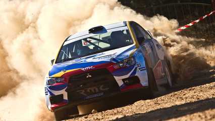 Gustavo Sosa, con un Evo X Grupo N en el CERT 2017 