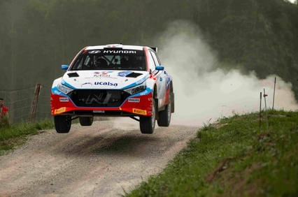 Jan Solans y Rodrigo Sanjuán, a por todas en el Rally RACC