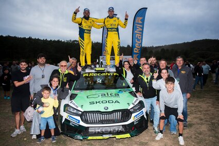 Jorge Cagiao y Javi Martínez, imbatibles en el Rally Tierra de Galicia con Skoda