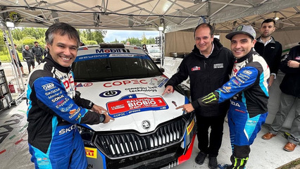 Jorge Martínez completó el Rally Estonia en la previa de la llegada del Mundial a Chile