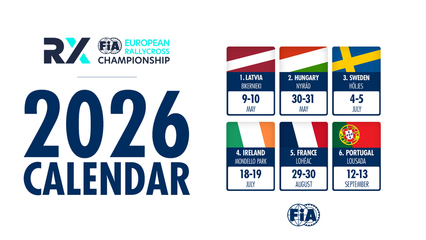 La FIA desvela el calendario del Campeonato de Europa de Rallycross 2026