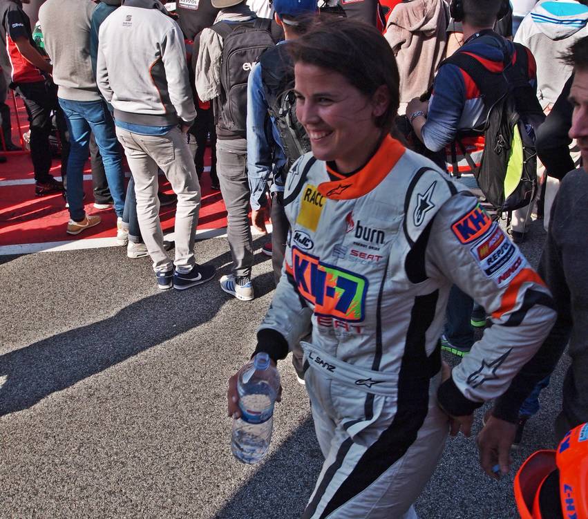 Laia Sanz sorprendió con su actuación en la SEAT Leon Eurocup