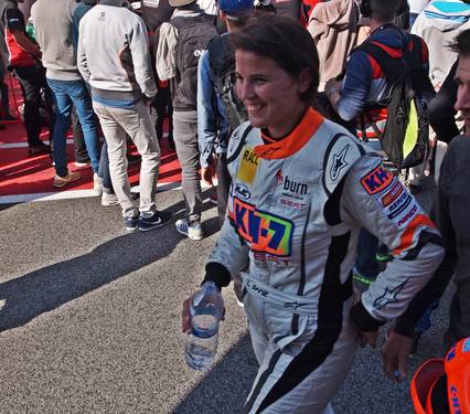 Laia Sanz sorprendió con su actuación en la SEAT Leon Eurocup