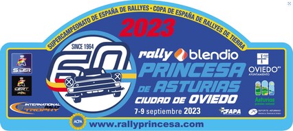 Lista de inscritos del 61 Rally Blendio Princesa de Asturias Ciudad de Oviedo