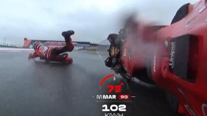 Marc Márquez se cae por primera vez en 2025 con Ducati