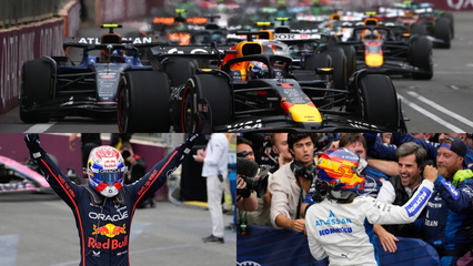 Max ‘Bakú’stappen gana en Azerbaiyán y se acerca a los Mclaren en el mundial
