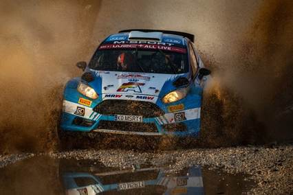 Nil Solans con el Hyundai i20 Coupé WRC en el RallyRACC
