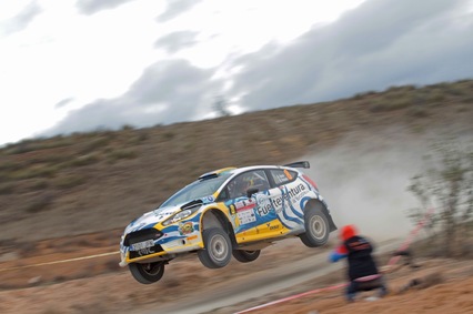 Nueve coches RMC en el parque cerrado de fin de Rallye en Lorca