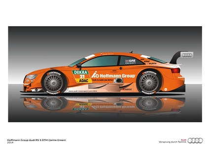 Nuevos colores en el Audi RS 5 DTM de Jamie Green
