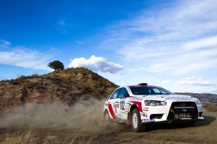  Podio para los Mitsubishi EVO X RMC de  Fuertes-Cué y Viera-Pérez  