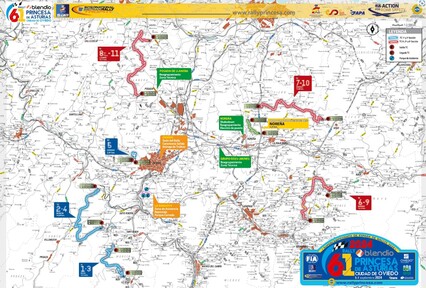 Publicado el recorrido del Rally Blendio Princesa de Asturias Ciudad de Oviedo