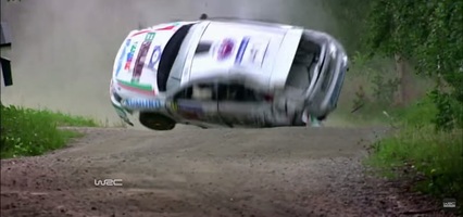 Repaso a los accidentes más espectaculares del Rallye de Finlandia