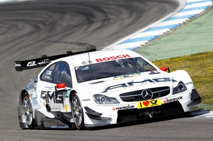Robert Wickens y su Mercedes C-Coupe DTM, los más rápidos el último día de test 