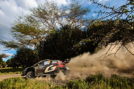 Toyota celebra 100 rallyes desde su retorno el WRC conquistando el Rally Safari con Evans y Martin