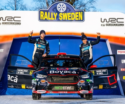Villanueva y Chamorro ganan el Rallye de Suecia en WRC Masters con Skoda y Mapo Motorsport